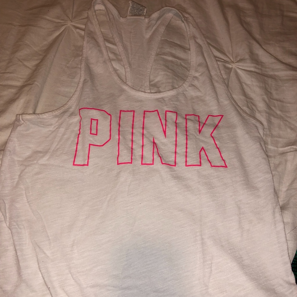 Victoria's Secret PINK Logo Tank Top